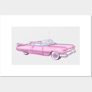 pink cadillac Posters and Art